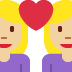 couple with heart: woman, woman, medium-light skin tone on Twitter/X
