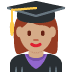 woman student: medium skin tone on Twitter/X