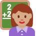 woman teacher: medium skin tone on Twitter/X