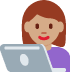 woman technologist: medium skin tone on Twitter/X