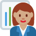 woman office worker: medium skin tone on Twitter/X