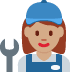 woman mechanic: medium skin tone on Twitter/X