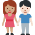 woman and man holding hands: medium skin tone, light skin tone on Twitter/X