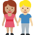 woman and man holding hands: medium skin tone, medium-light skin tone on Twitter/X