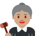 woman judge: medium skin tone on Twitter/X