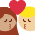kiss: woman, man, medium skin tone, medium-light skin tone on Twitter/X