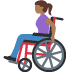 woman in manual wheelchair: medium-dark skin tone on Twitter/X