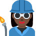 woman factory worker: dark skin tone on Twitter/X