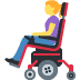 woman in motorized wheelchair on Twitter/X