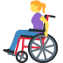 woman in manual wheelchair on Twitter/X
