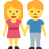 woman and man holding hands on Twitter/X