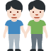 men holding hands: light skin tone on Twitter/X
