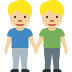 men holding hands: medium-light skin tone on Twitter/X