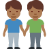 men holding hands: medium-dark skin tone on Twitter/X