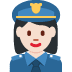 woman police officer: light skin tone on Twitter/X
