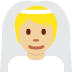 person with veil: medium-light skin tone on Twitter/X