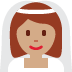 woman with veil: medium skin tone on Twitter/X
