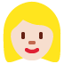 woman: light skin tone, blond hair on Twitter/X