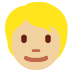 person: medium-light skin tone, blond hair on Twitter/X