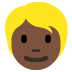 person: dark skin tone, blond hair on Twitter/X