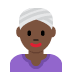 woman wearing turban: dark skin tone on Twitter/X
