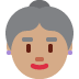 old woman: medium skin tone on Twitter/X