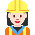 woman construction worker: light skin tone on Twitter/X