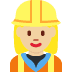 woman construction worker: medium-light skin tone on Twitter/X