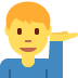 man tipping hand on Twitter/X
