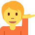 person tipping hand on Twitter/X