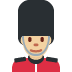man guard: medium-light skin tone on Twitter/X