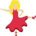 woman dancing: medium-light skin tone on Twitter/X