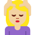 woman getting massage: medium-light skin tone on Twitter/X