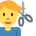 man getting haircut on Twitter/X
