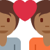 couple with heart: medium-dark skin tone on Twitter/X