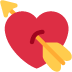heart with arrow on Twitter/X