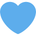 blue heart on Twitter/X