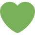 green heart on Twitter/X