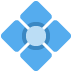 diamond with a dot on Twitter/X