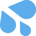sweat droplets on Twitter/X