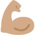 flexed biceps: medium skin tone on Twitter/X