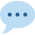 speech balloon on Twitter/X