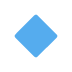 small blue diamond on Twitter/X
