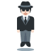 person in suit levitating: light skin tone on Twitter/X