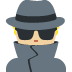 man detective: medium-light skin tone on Twitter/X