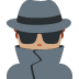 man detective: medium skin tone on Twitter/X