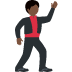 man dancing: dark skin tone on Twitter/X