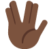 vulcan salute: dark skin tone on Twitter/X