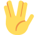 vulcan salute on Twitter/X