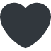 black heart on Twitter/X